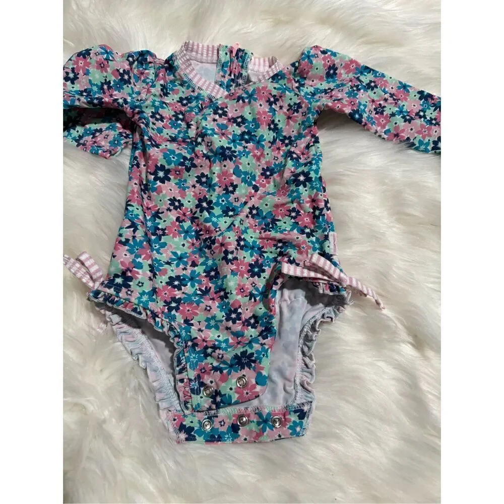 Ruffle Butts long sleeve swim wear 12-18 months